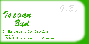 istvan bud business card